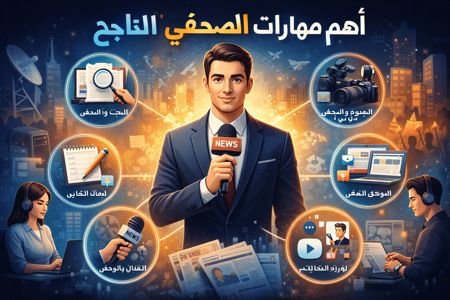 أهم مهارات الصحفي الناجح